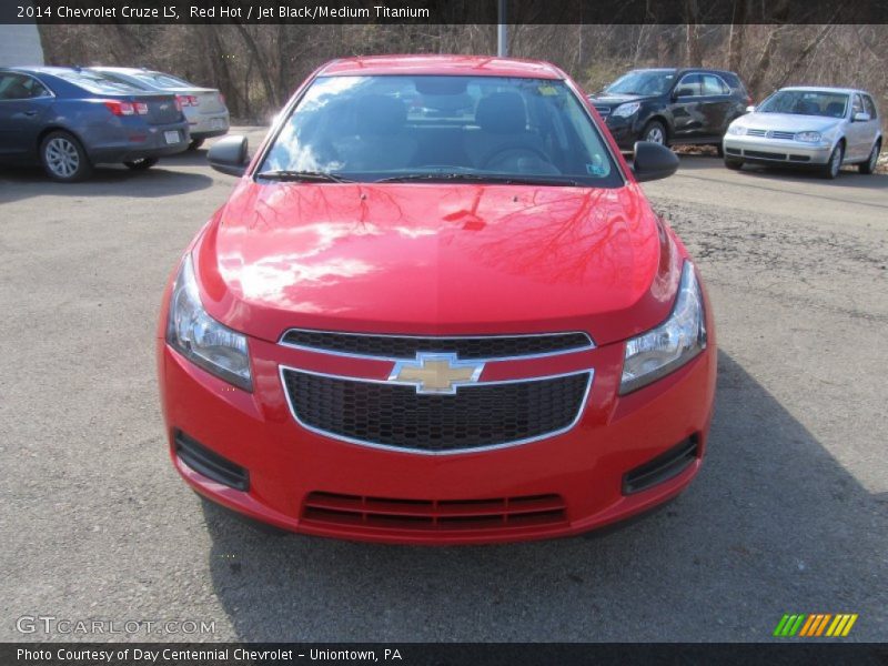 Red Hot / Jet Black/Medium Titanium 2014 Chevrolet Cruze LS