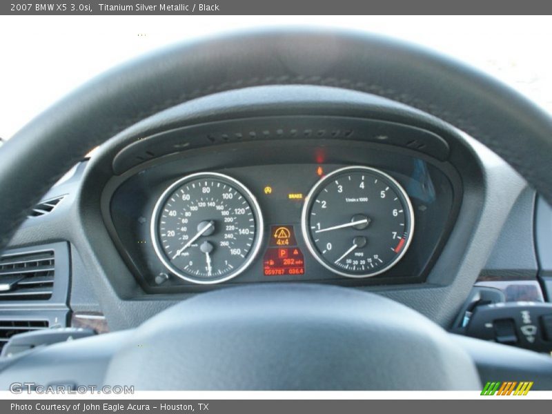 Titanium Silver Metallic / Black 2007 BMW X5 3.0si