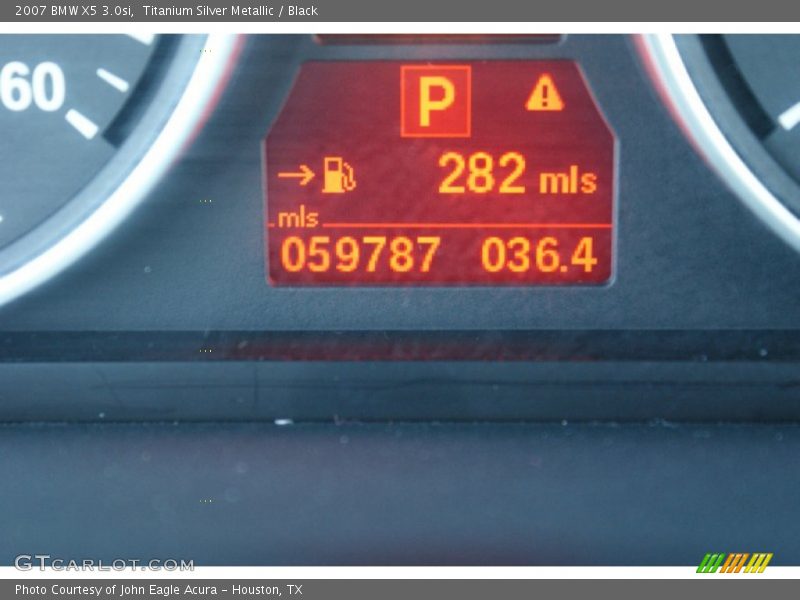 Titanium Silver Metallic / Black 2007 BMW X5 3.0si