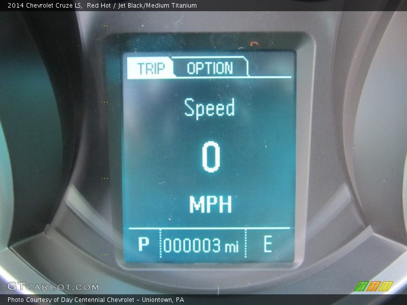 Red Hot / Jet Black/Medium Titanium 2014 Chevrolet Cruze LS