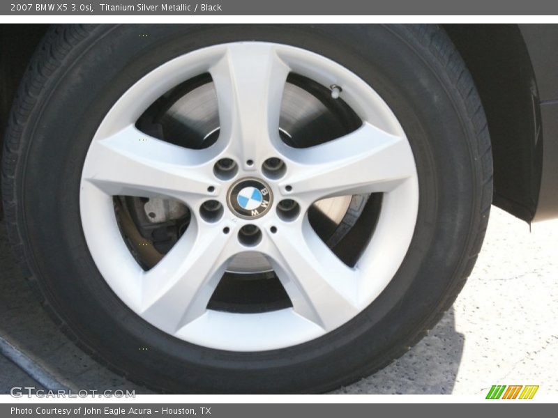 Titanium Silver Metallic / Black 2007 BMW X5 3.0si