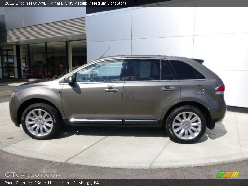 Mineral Gray Metallic / Medium Light Stone 2012 Lincoln MKX AWD