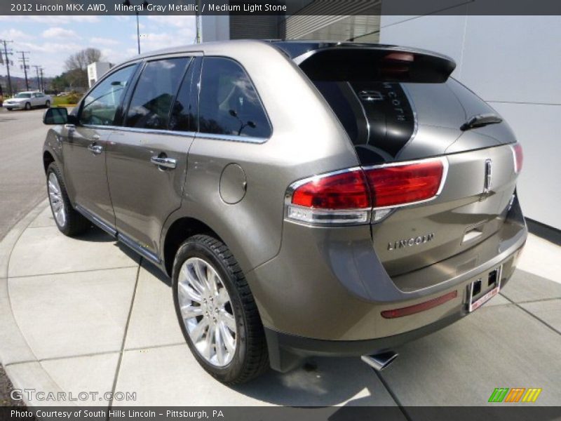 Mineral Gray Metallic / Medium Light Stone 2012 Lincoln MKX AWD