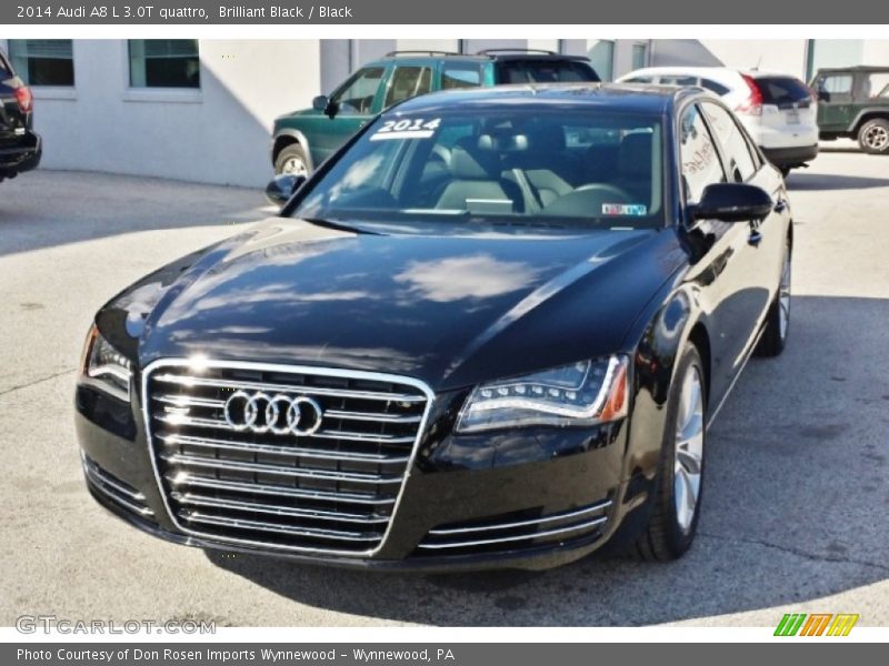 Brilliant Black / Black 2014 Audi A8 L 3.0T quattro