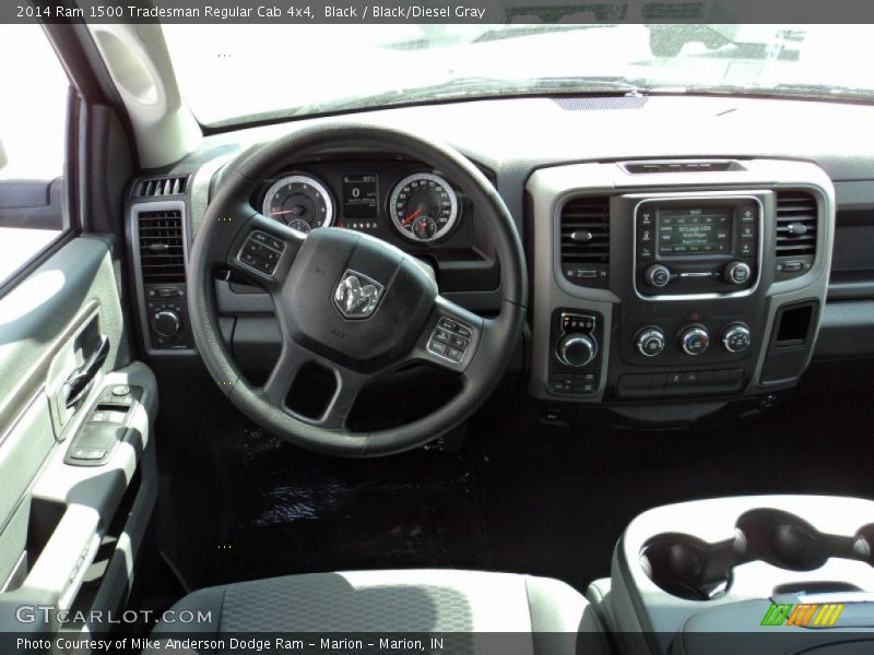 Black / Black/Diesel Gray 2014 Ram 1500 Tradesman Regular Cab 4x4