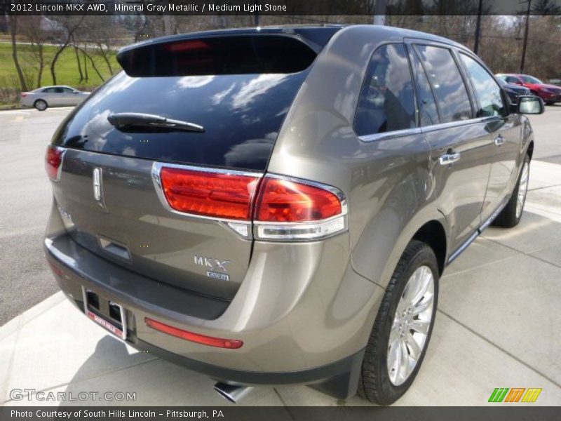 Mineral Gray Metallic / Medium Light Stone 2012 Lincoln MKX AWD