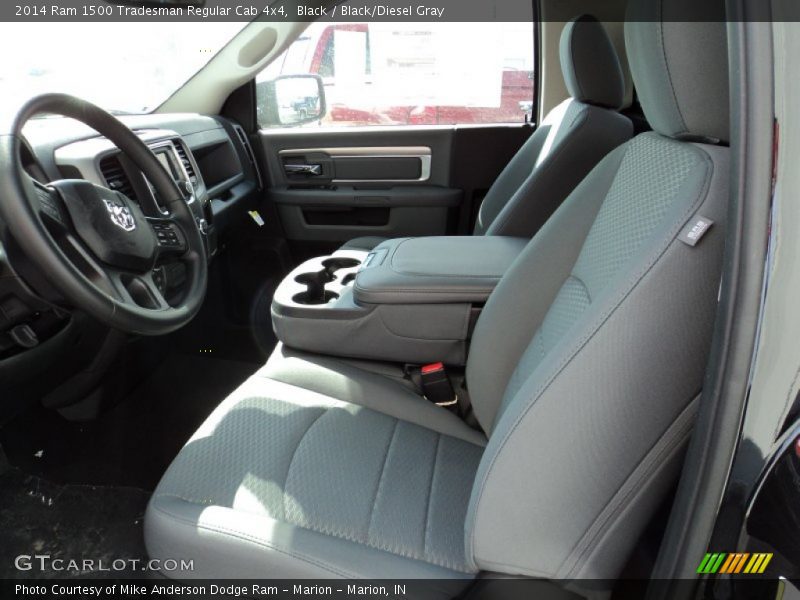 Black / Black/Diesel Gray 2014 Ram 1500 Tradesman Regular Cab 4x4