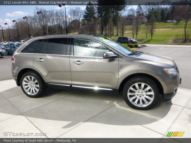 Mineral Gray Metallic / Medium Light Stone 2012 Lincoln MKX AWD