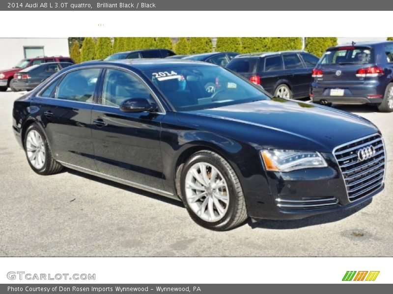 Brilliant Black / Black 2014 Audi A8 L 3.0T quattro