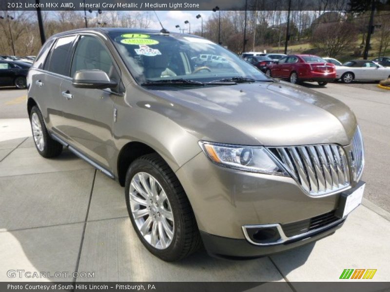 Mineral Gray Metallic / Medium Light Stone 2012 Lincoln MKX AWD