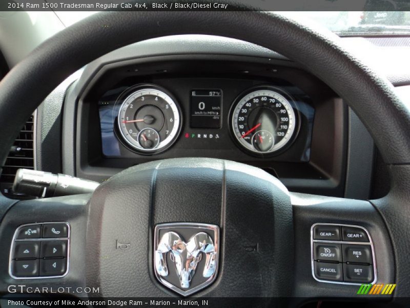 Black / Black/Diesel Gray 2014 Ram 1500 Tradesman Regular Cab 4x4