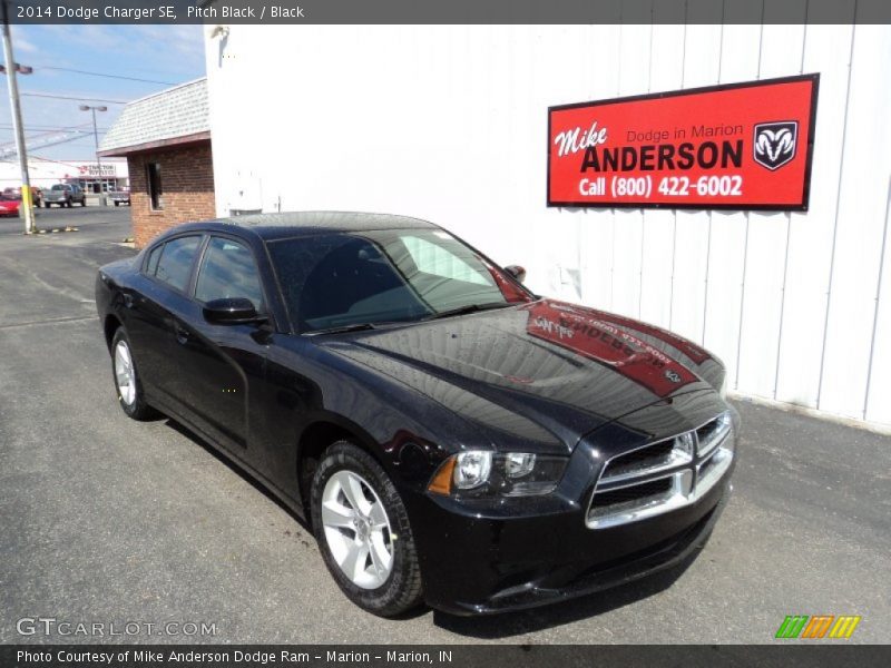 Pitch Black / Black 2014 Dodge Charger SE