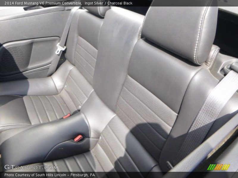 Rear Seat of 2014 Mustang V6 Premium Convertible