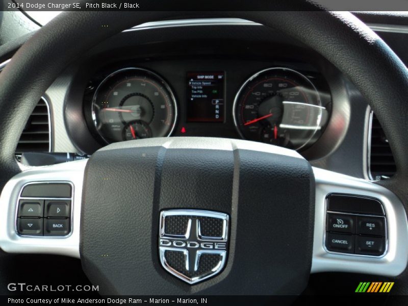 Pitch Black / Black 2014 Dodge Charger SE