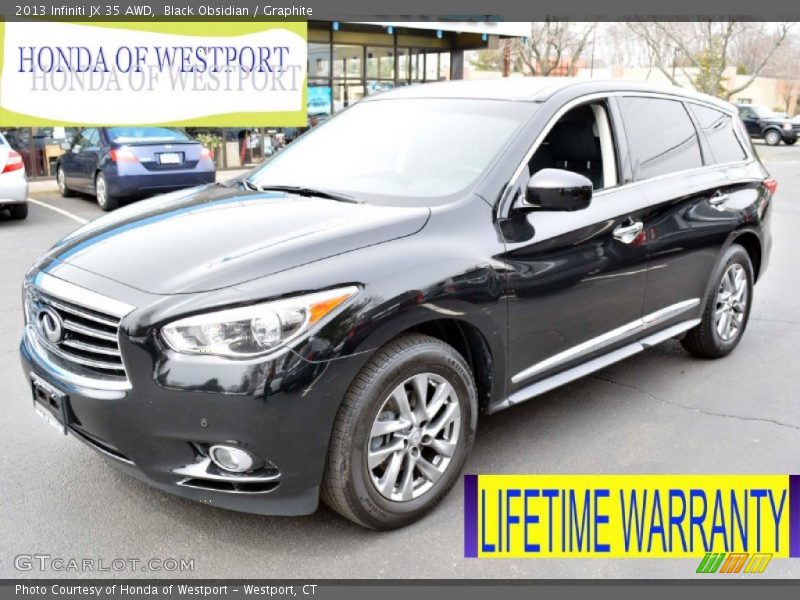Black Obsidian / Graphite 2013 Infiniti JX 35 AWD