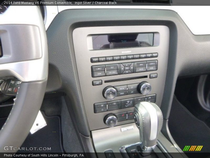 Controls of 2014 Mustang V6 Premium Convertible