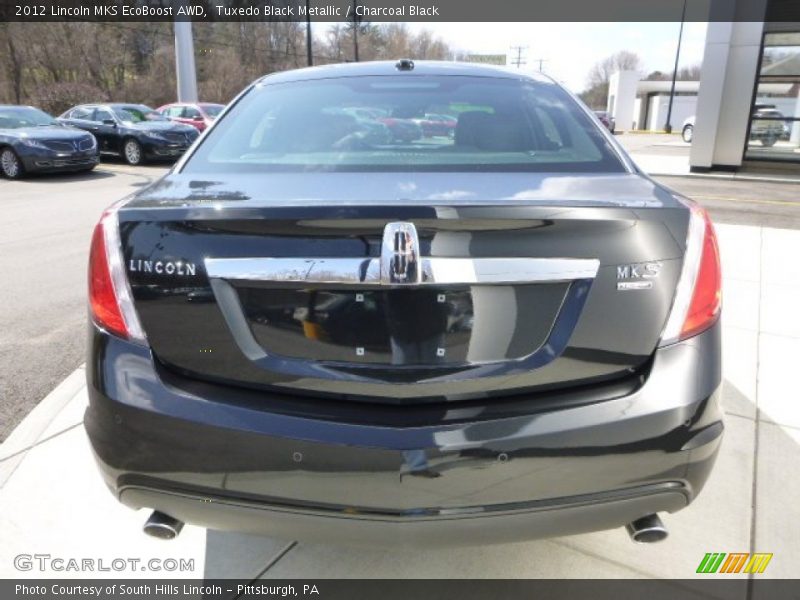 Tuxedo Black Metallic / Charcoal Black 2012 Lincoln MKS EcoBoost AWD