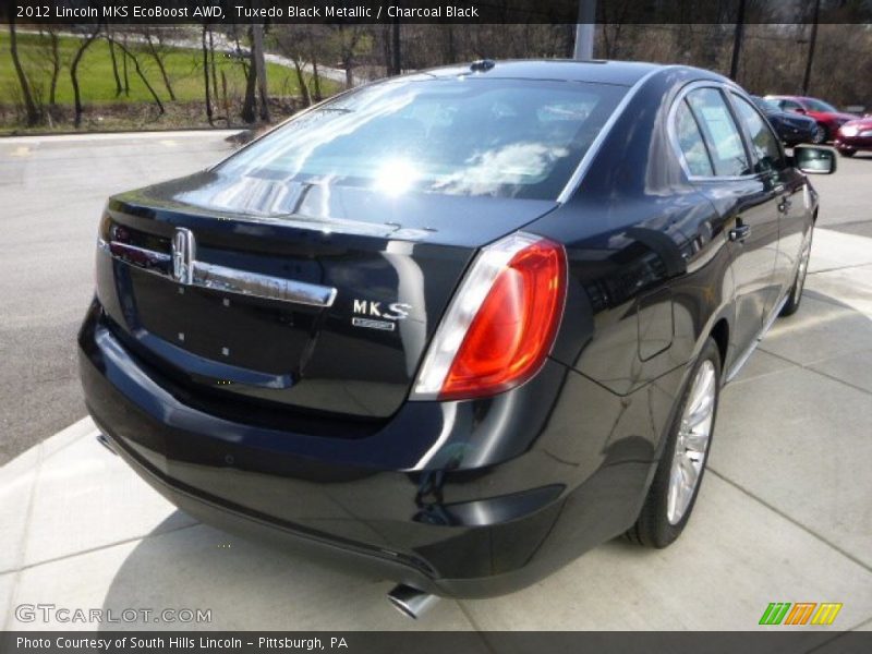 Tuxedo Black Metallic / Charcoal Black 2012 Lincoln MKS EcoBoost AWD