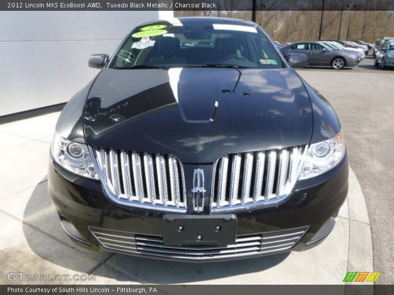 Tuxedo Black Metallic / Charcoal Black 2012 Lincoln MKS EcoBoost AWD