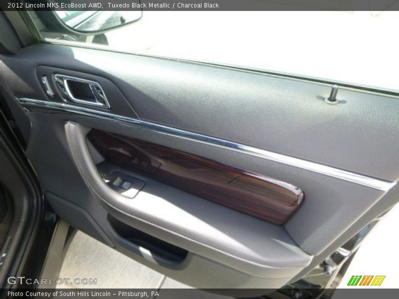 Tuxedo Black Metallic / Charcoal Black 2012 Lincoln MKS EcoBoost AWD