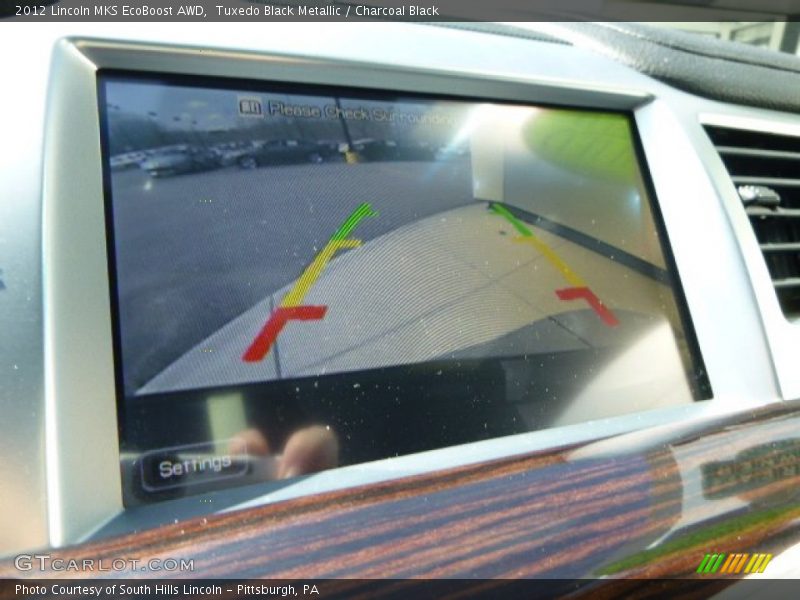 Tuxedo Black Metallic / Charcoal Black 2012 Lincoln MKS EcoBoost AWD