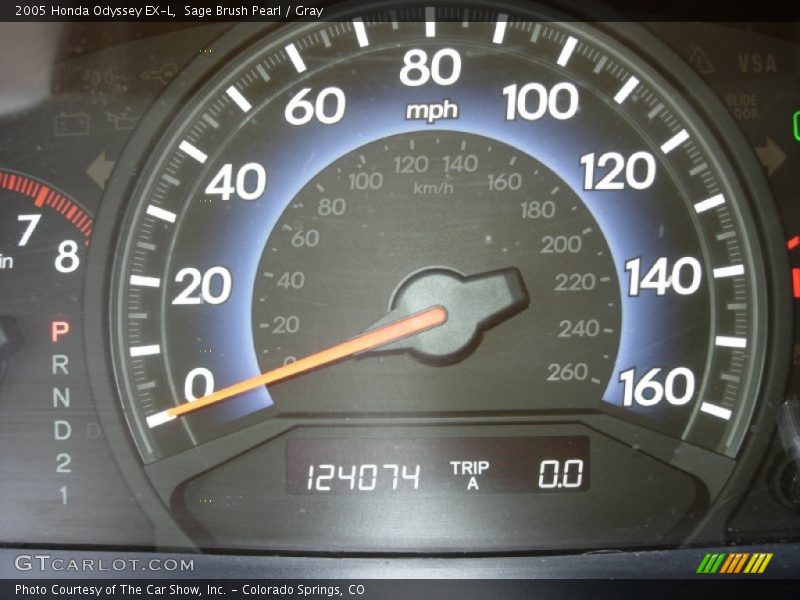 Sage Brush Pearl / Gray 2005 Honda Odyssey EX-L