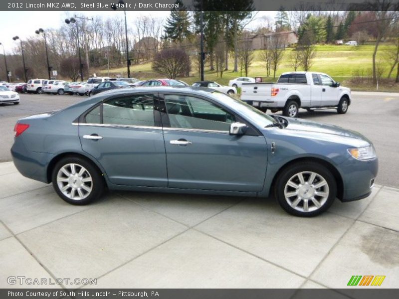 Steel Blue Metallic / Dark Charcoal 2012 Lincoln MKZ AWD