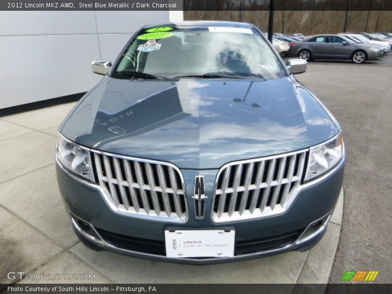 Steel Blue Metallic / Dark Charcoal 2012 Lincoln MKZ AWD