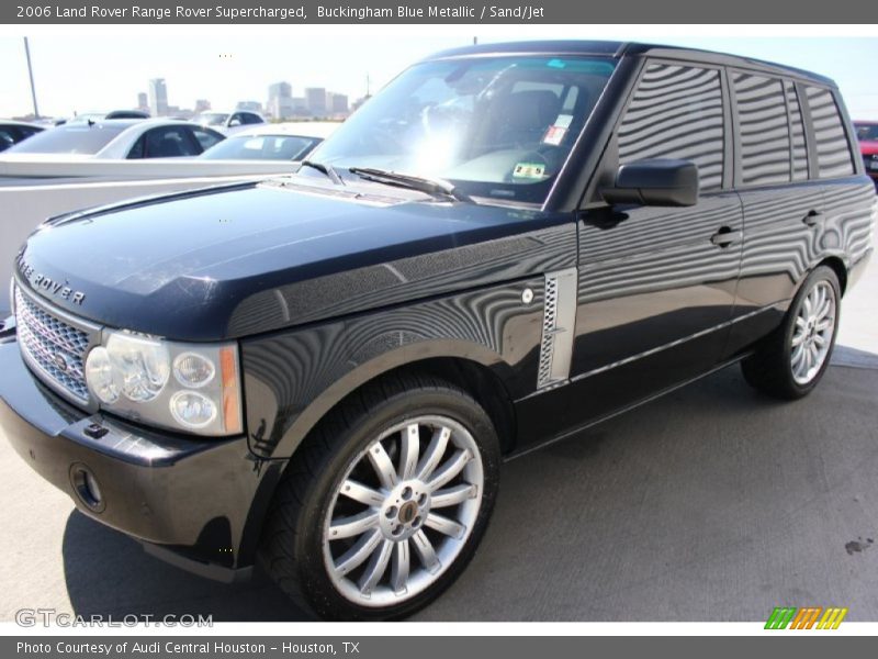 Buckingham Blue Metallic / Sand/Jet 2006 Land Rover Range Rover Supercharged