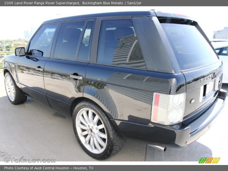 Buckingham Blue Metallic / Sand/Jet 2006 Land Rover Range Rover Supercharged