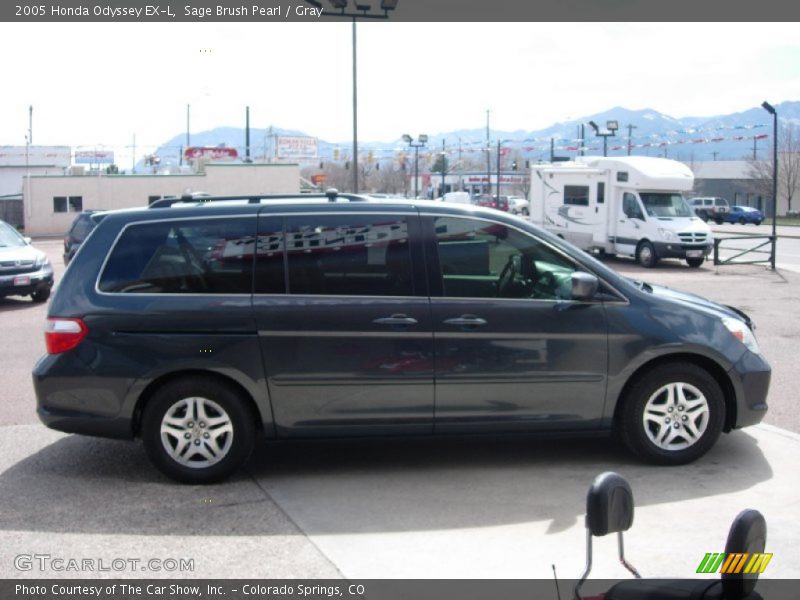 Sage Brush Pearl / Gray 2005 Honda Odyssey EX-L