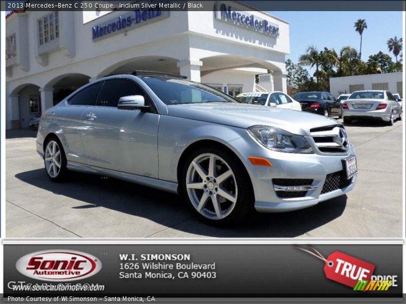 Iridium Silver Metallic / Black 2013 Mercedes-Benz C 250 Coupe