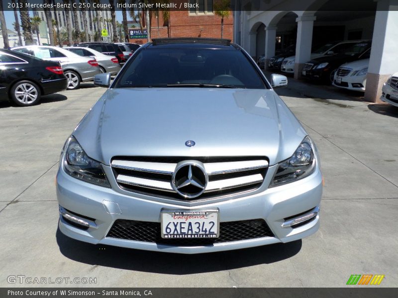 Iridium Silver Metallic / Black 2013 Mercedes-Benz C 250 Coupe