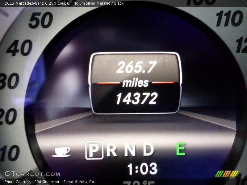 Iridium Silver Metallic / Black 2013 Mercedes-Benz C 250 Coupe
