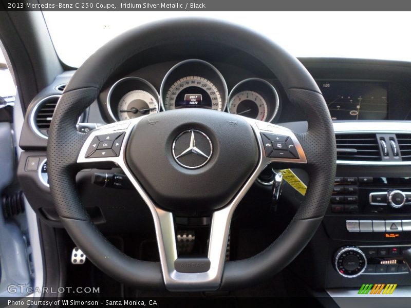 Iridium Silver Metallic / Black 2013 Mercedes-Benz C 250 Coupe