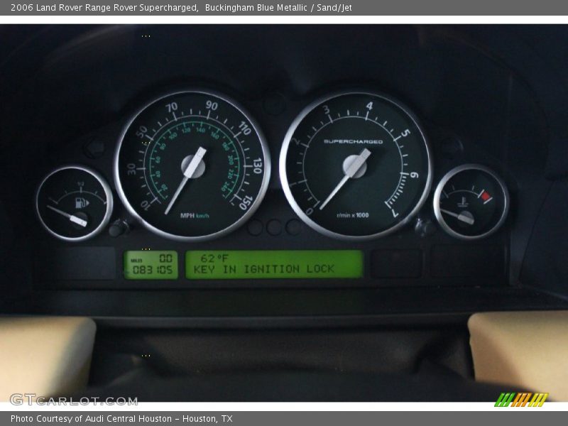 Buckingham Blue Metallic / Sand/Jet 2006 Land Rover Range Rover Supercharged
