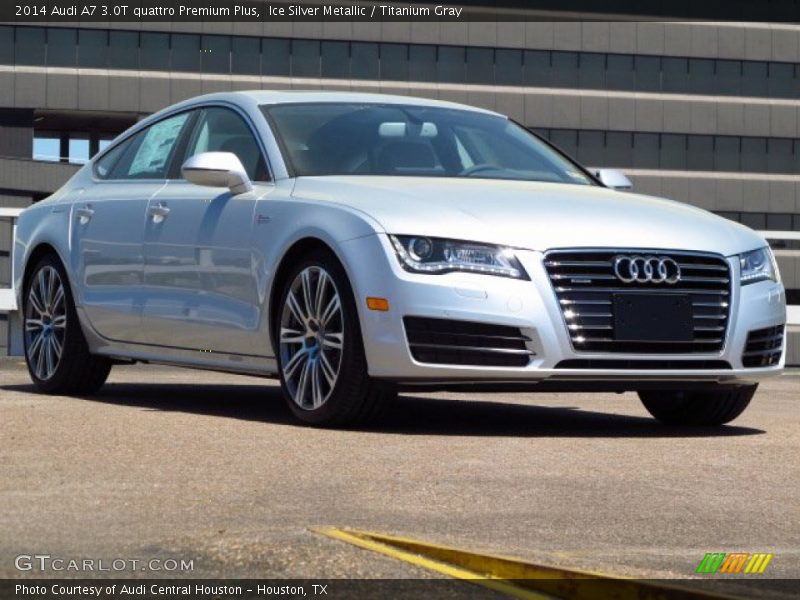 Ice Silver Metallic / Titanium Gray 2014 Audi A7 3.0T quattro Premium Plus