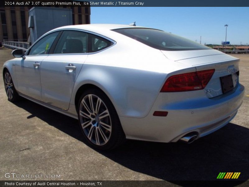 Ice Silver Metallic / Titanium Gray 2014 Audi A7 3.0T quattro Premium Plus