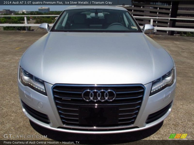 Ice Silver Metallic / Titanium Gray 2014 Audi A7 3.0T quattro Premium Plus