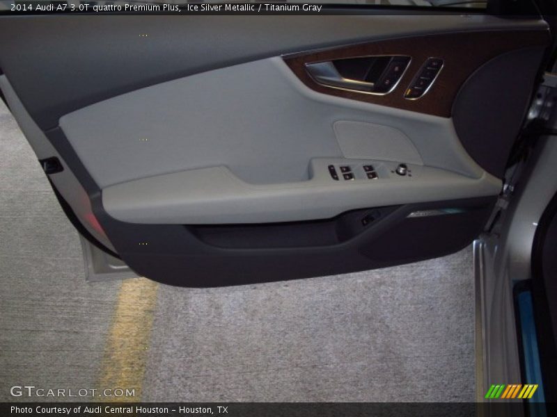 Ice Silver Metallic / Titanium Gray 2014 Audi A7 3.0T quattro Premium Plus