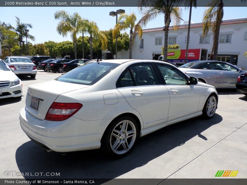 Arctic White / Grey/Black 2008 Mercedes-Benz C 300 Sport