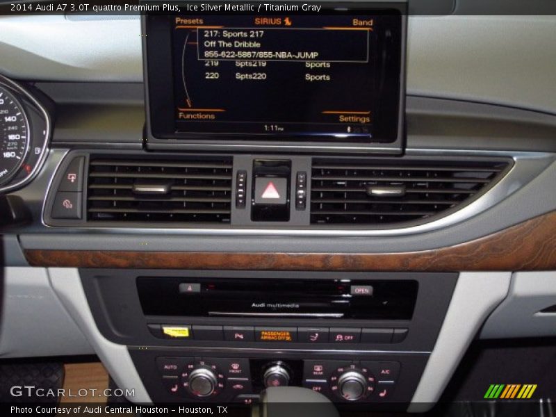 Ice Silver Metallic / Titanium Gray 2014 Audi A7 3.0T quattro Premium Plus
