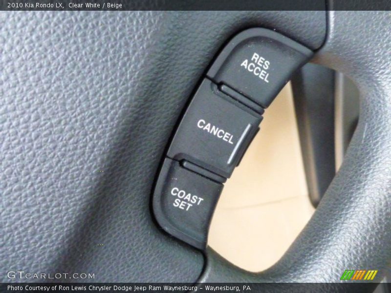Clear White / Beige 2010 Kia Rondo LX