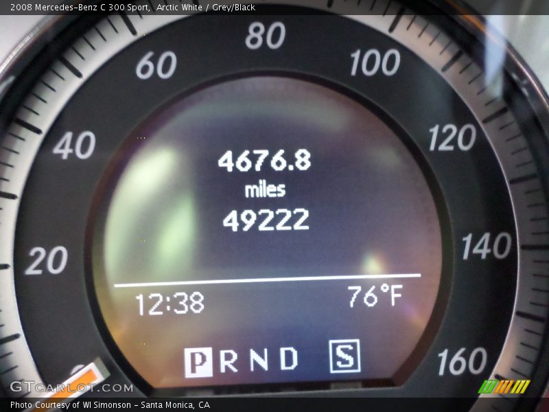 Arctic White / Grey/Black 2008 Mercedes-Benz C 300 Sport