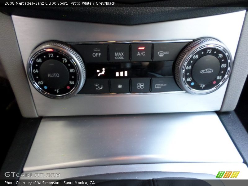 Arctic White / Grey/Black 2008 Mercedes-Benz C 300 Sport