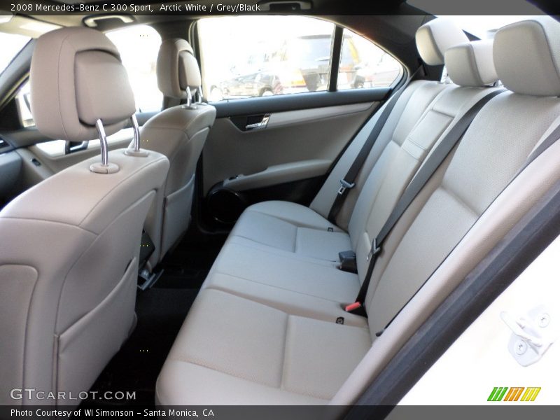 Arctic White / Grey/Black 2008 Mercedes-Benz C 300 Sport