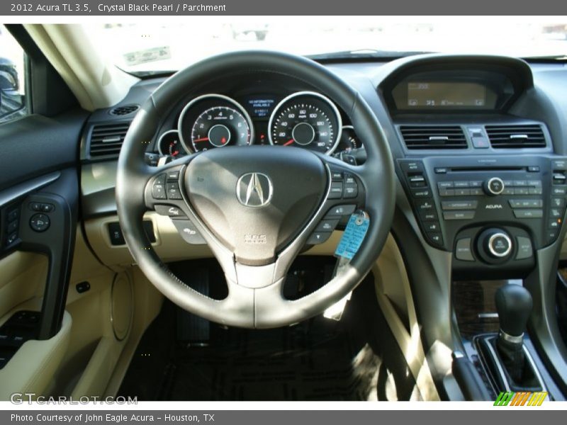 Crystal Black Pearl / Parchment 2012 Acura TL 3.5