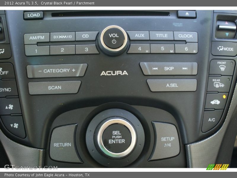 Crystal Black Pearl / Parchment 2012 Acura TL 3.5