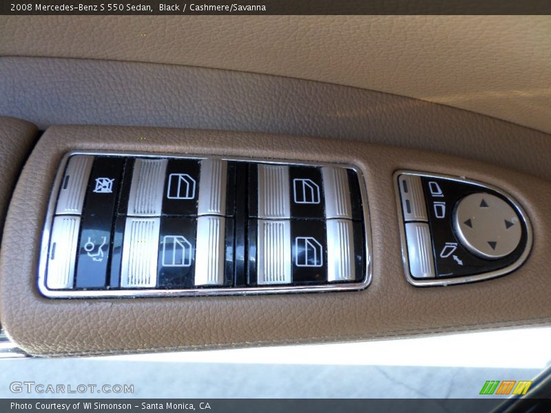 Black / Cashmere/Savanna 2008 Mercedes-Benz S 550 Sedan