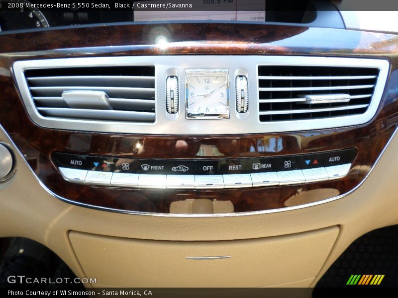 Black / Cashmere/Savanna 2008 Mercedes-Benz S 550 Sedan